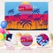 Hawaiian Tropical Party Decorations Summer Birthday Decor Supplies with Beach Island Palm Backdrop, Balloons Garland Arch Kit, Luau Tiki Tropical Happy Birthday Party Decorations (Dark)